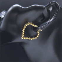 Valentine's Day stainless steel love earrings