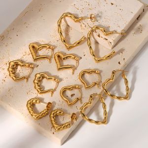 Valentine's Day stainless steel love earrings