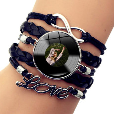 Taylor Swift vinyl record leather bracelet
