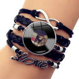 Taylor Swift vinyl record leather bracelet