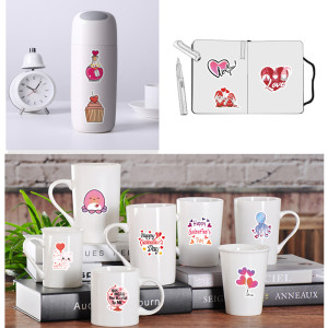 50 Love Valentine's Day Stickers Cartoon INS Sweet Valentine's Day Love LOVE Romantic Love Graffiti Waterproof Stickers