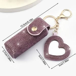 Valentine's Day Love Convenient to Carry with Small Mirror Mouth Red Envelope Keychain