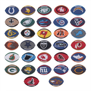 100pcs/lot NFL Rugby Team Kid junior adult style silicone bracelet  ball game PVC luminous cartoon accessories creative Cartoon