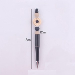 Flower Silicone Beads Colored Plastic Beads Writing Neutral Pen