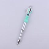 Hot air balloon silicone bead colored plastic bead writing neutral pen