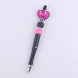 Love doctors and nurses Silicone Beads Colored Plastic Beads Writing Neutral Pen