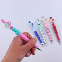 Hot air balloon silicone bead colored plastic bead writing neutral pen