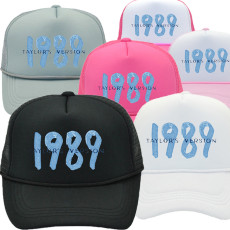 Taylor Swift Net Hat Taylor Tour 1989 Printed Truck Driver Hat Summer Sun Visor Hat