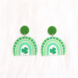 St. Patrick's Clover Beer Earrings