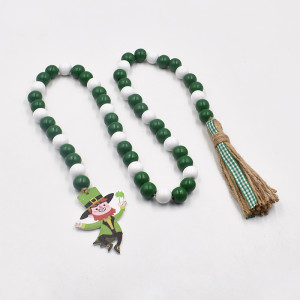 Irish Rope Tassel Beads Handwoven St. Patrick's Festival Decorative Pendant