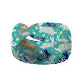 Easter Headband Cute Bunny Cross Headband Printed Knot Elastic Headband