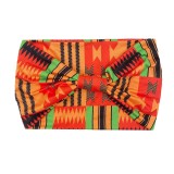 African printed headband, sport wide edge knotted elastic headband, leopard print headscarf hair accessories
