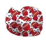 Cross sport headband with rugby printed elastic headband, fashionable wide edge knotting, sweat wicking headband