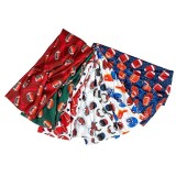 Cross sport headband with rugby printed elastic headband, fashionable wide edge knotting, sweat wicking headband