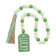 St. Patrick's Day Irish Festival Sesame Rope Tassel Beads Clover Colored Wood Beads Sesame Rope Festival Decoration