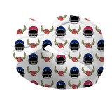 Cross sport headband with rugby printed elastic headband, fashionable wide edge knotting, sweat wicking headband