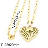 stainless steel love  earrings necklace