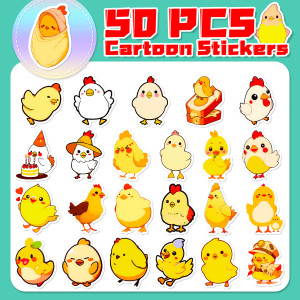 50 pieces of waterproof stickers for Easter holiday gift stickers for little chicks