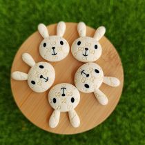 Cartoon  Rabbit resin suitable for 18MM Snaps Buttons