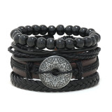18cm minimalist women's hand woven bracelet men's cowhide bracelet