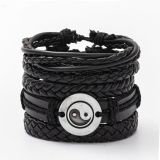 18cm minimalist women's hand woven bracelet men's cowhide bracelet