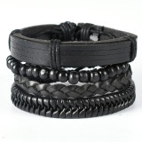 18cm minimalist women's hand woven bracelet men's cowhide bracelet