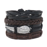 18cm minimalist women's hand woven bracelet men's cowhide bracelet