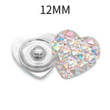 12MM  Love resin snap button charms