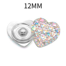 12MM  Love resin snap button charms