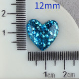 12MM  Love sequin resin snap button charms