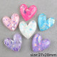 20MM  Love Sequin imitation shell resin snap button charms