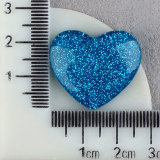 20MM  Love sequin resin snap button charms