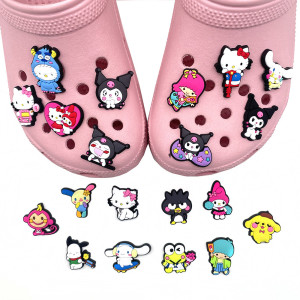 KT Cat Cartoon Cute Sanrio Anime Cartoon Kid junior style silicone bracelet  PVC luminous cartoon accessories creative Cartoon