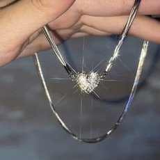 Full Diamond Magnetic Love Star Neckchain