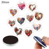 10pcs/lot  glass picture printing products of various sizes  Fridge magnet cabochon
