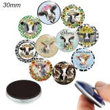 10pcs/lot  glass picture printing products of various sizes  Fridge magnet cabochon