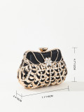 Hardware Flower Water Diamond Box Bag Mini Handheld Banquet and Dinner Bag