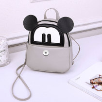 Leisure backpack, handbag, personalized contrasting cartoon Mickey backpack fit 20MM  Snaps button jewelry wholesale