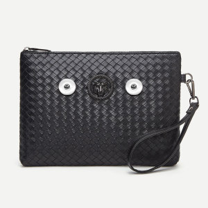Light luxury handbag envelope bag woven pattern handbag fit 20MM  Snaps button jewelry wholesale