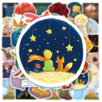 50 new Little Prince graffiti stickers, water cups, suitcases, laptops, electric scooters, waterproof decorations, waterproof stickers