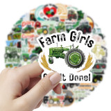 50 cartoon graffiti stickers for agricultural tractors, handbags, skateboards, motorcycles, guitars, waterproof stickers