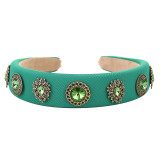 Diamond inlaid flower fabric headband hair accessories