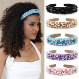 Handwoven beaded Baroque sponge hair accessories