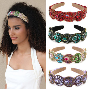 Baroque sparkling crystal headband hair accessories