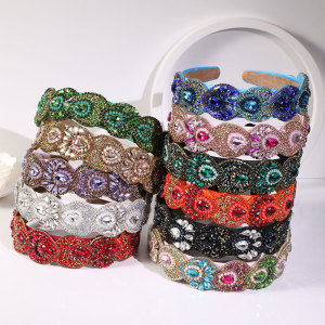Baroque sparkling crystal headband hair accessories