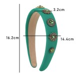 Diamond inlaid flower fabric headband hair accessories