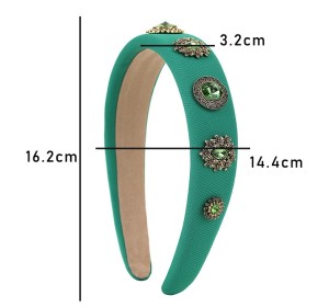Diamond inlaid flower fabric headband hair accessories