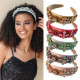 Retro Sponge Glass Diamond Super Flash Head Hoop Hair Ornament