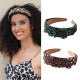 Water Diamond Flower Cross Baroque Wide Edge Headband Hair Ornament