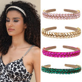Full diamond Baroque fabric inlaid drill bit hoop hair accessories